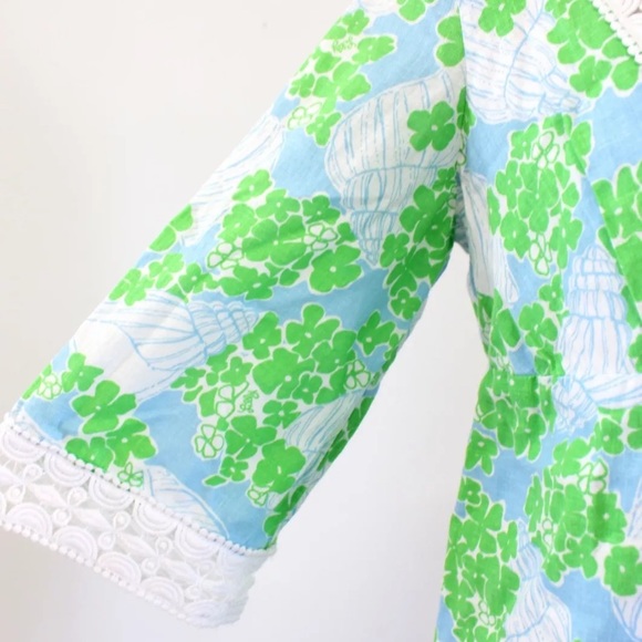 Lilly Pulitzer Seashell Floral Lace Trim Dress - Picture 5 of 9